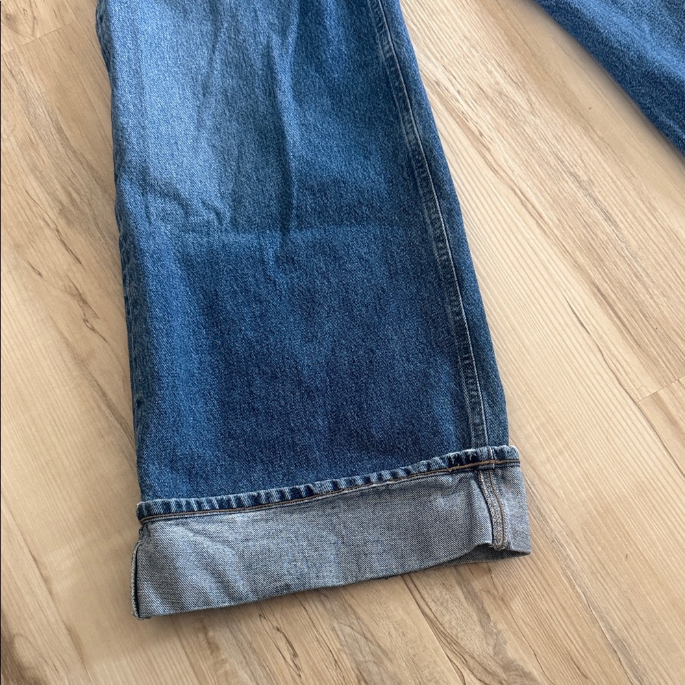 Agolde Dark Blue Flare Jeans - Picture 4 of 5